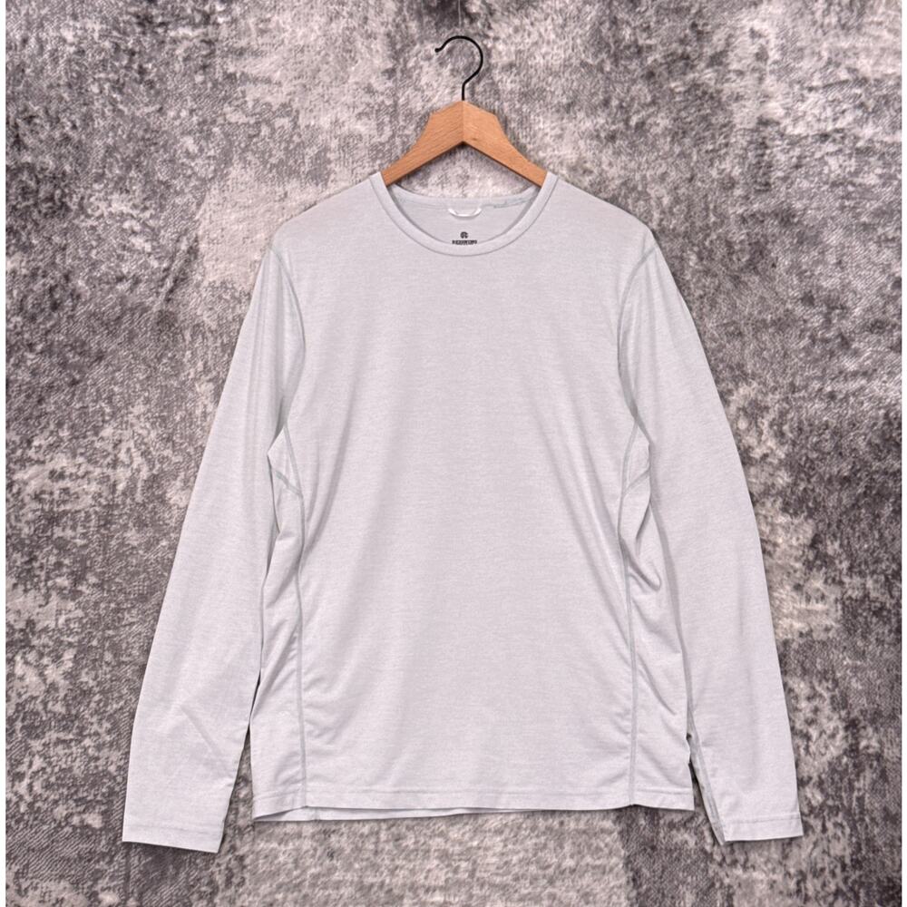 Reigning Champ Shirt Medium Mens Gray Athletic Training Long Sleeve